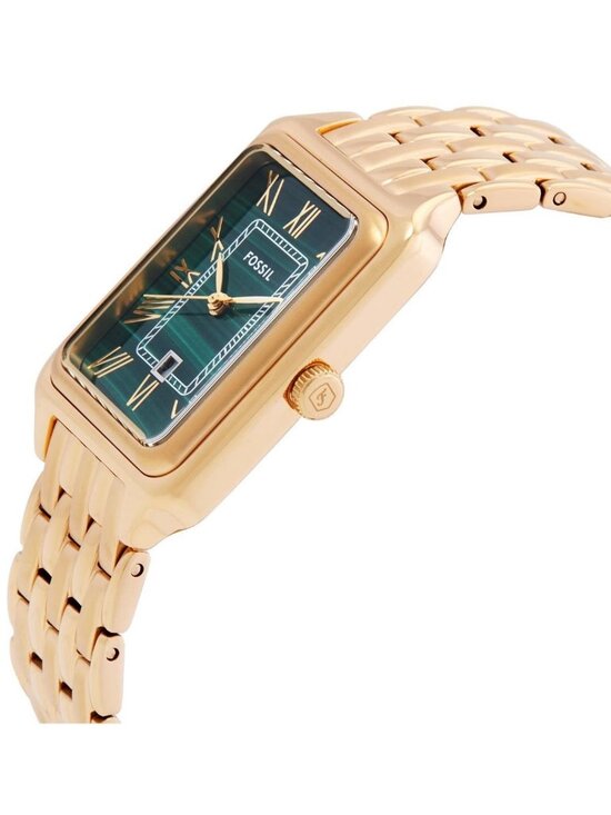 NWT Fossil Raquel Quartz Green Dial Ladies Watch